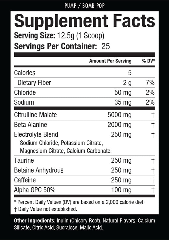 Pump Pre-Workout | 312.5g