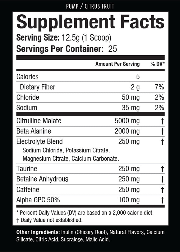 Pump Pre-Workout | 312.5g