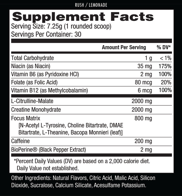 Rush Pre-Workout | 218g